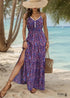 Boho Print Suspender Dress